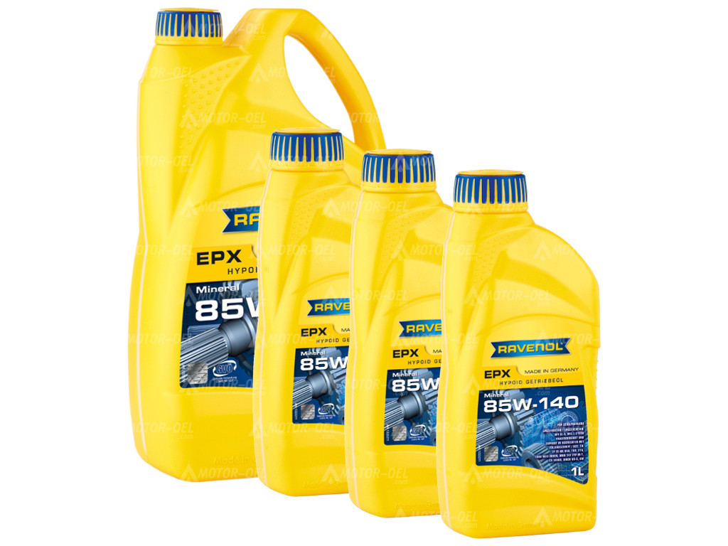 RAVENOL Getriebeoel EPX SAE 85W-140 GL 5 7 (4+3) Ltr.