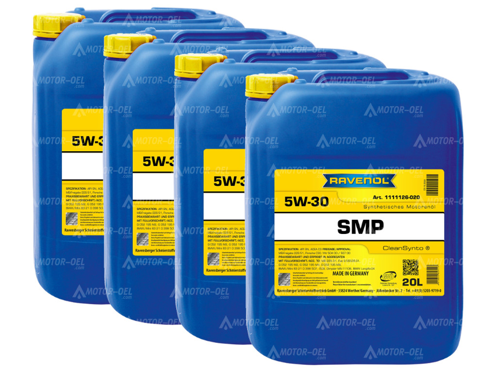 RAVENOL SMP SAE 5W-30 80 Liter (4x20L) 1111126