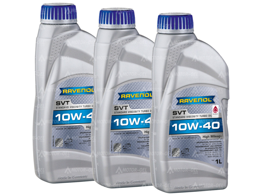 RAVENOL SVT Standard Viscosity Turbo Oil SAE 10W-40 3 (3x1) Ltr.