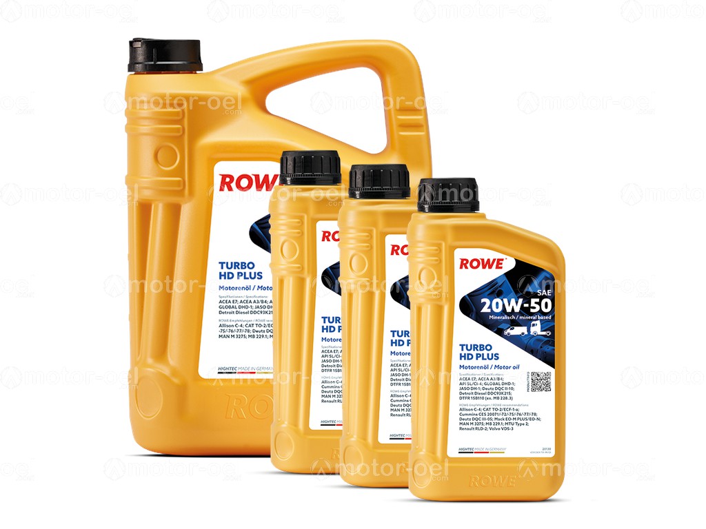 ROWE HIGHTEC TURBO HD SAE 20W-50 PLUS, 8 Liter (5L+3L), 20130