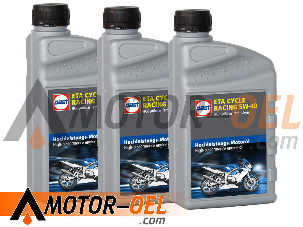 OEST ETA CYCLE RACING SAE 5W-40 3x1 Liter, 32372 OEST ETA CYCLE RACING SAE 5W-40 3x1 Liter, 32372