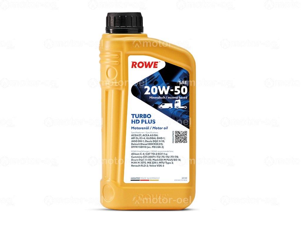 ROWE HIGHTEC TURBO HD SAE 20W-50 PLUS, 1 Liter, 20130