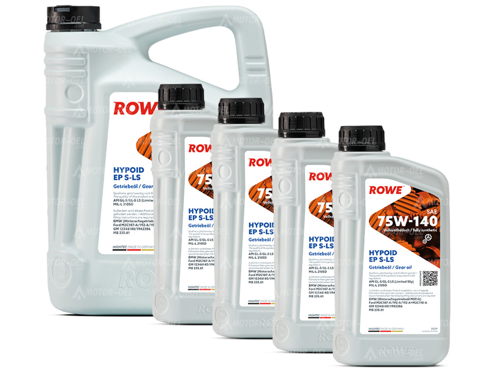 ROWE HIGHTEC HYPOID EP SAE 75W-140 S-LS, 9 Liter (5L+4L), 25029