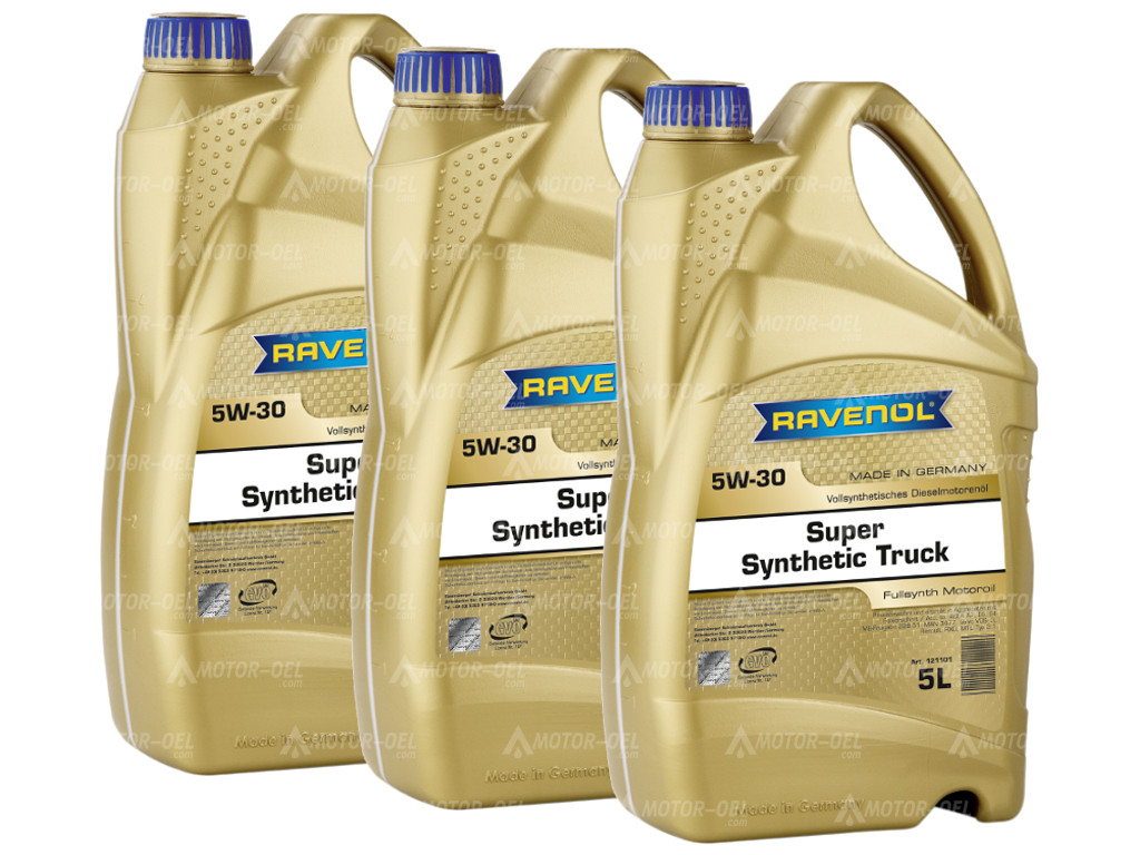 RAVENOL Super Synthetic Truck SAE 5W-30 15 (3x5) Ltr. RAVENOL Super Synthetic Truck SAE 5W-30 15 (3x5) Ltr.