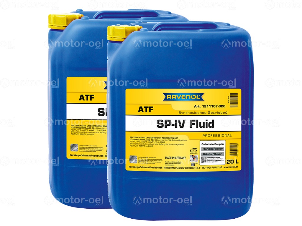 40 Liter (2x20L) RAVENOL ATF SP-IV Fluid 1211107