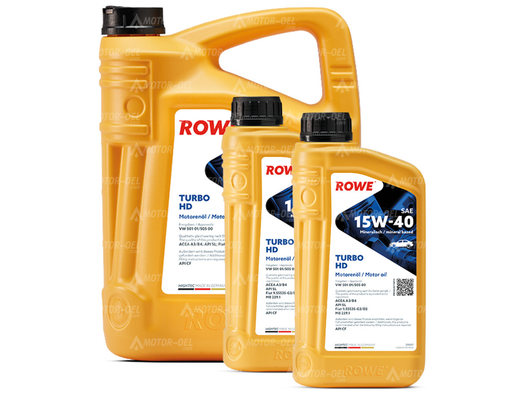 ROWE HIGHTEC TURBO HD SAE 15W-40, 7 Liter (5L+2L), 20007