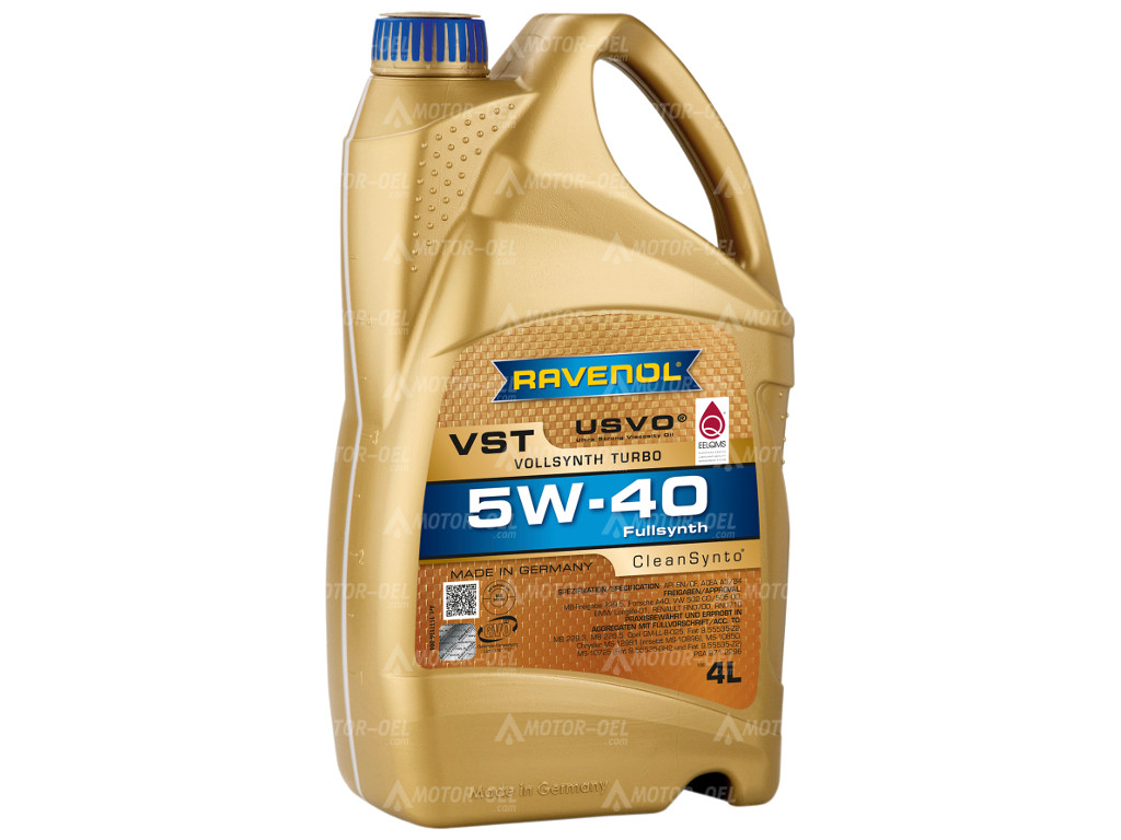 RAVENOL VollSynth Turbo VST SAE 5W-40, 4 Liter, 1111136 RAVENOL VollSynth Turbo VST SAE 5W-40, 8 Liter (4L+4L), 1111136