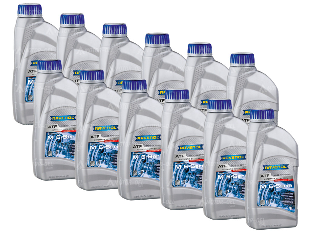 RAVENOL ATF M 6-Serie 12 (12x1) Ltr.  RAVENOL ATF M 6-Serie 12 (12x1) Ltr.