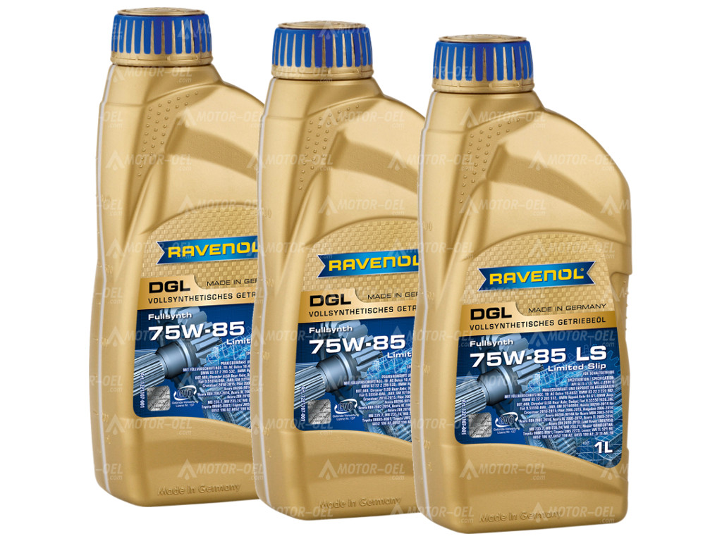 RAVENOL DGL SAE 75W-85 GL-5 LS 3 (3x1) Ltr. RAVENOL DGL SAE 75W-85 GL-5 LS 3 (3x1) Ltr.