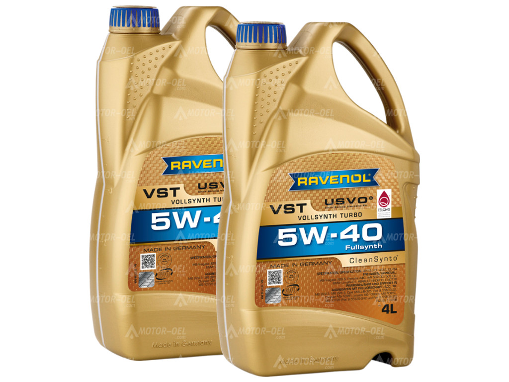 RAVENOL VollSynth Turbo VST SAE 5W-40, 8 Liter (2x4L), 1111136