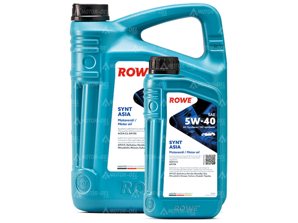 ROWE HIGHTEC SYNT ASIA SAE 5W-40, 6 Liter (5L+1L), 20246