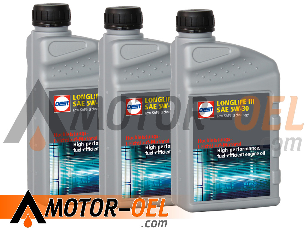 OEST Longlife III SAE 5W-30, 3 Liter (3x1L), 32339