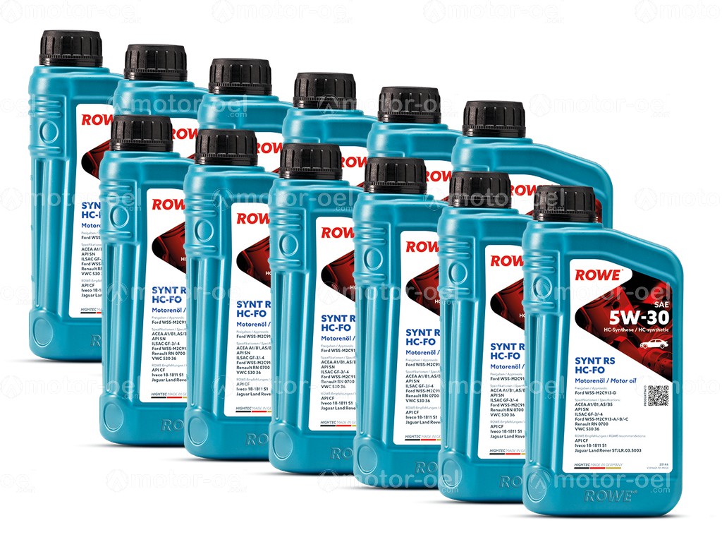 ROWE HIGHTEC SYNT RS SAE 5W-30 HC-FO, 12 Liter (12x1L), 20146