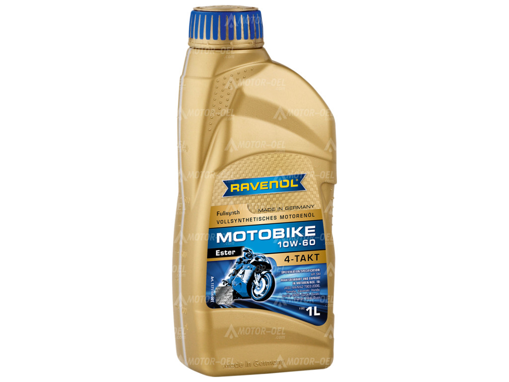 RAVENOL Motobike 4-T Ester SAE 10W-60 1 Ltr.