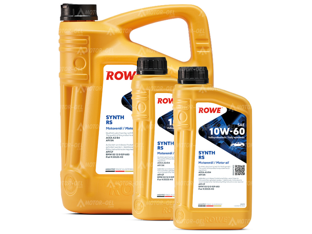 ROWE HIGHTEC SYNTH RS SAE 10W-60, 7 Liter (5L+2L), 20070 ROWE HIGHTEC SYNTH RS SAE 10W-60, 7 Liter (5L+2L), 20070