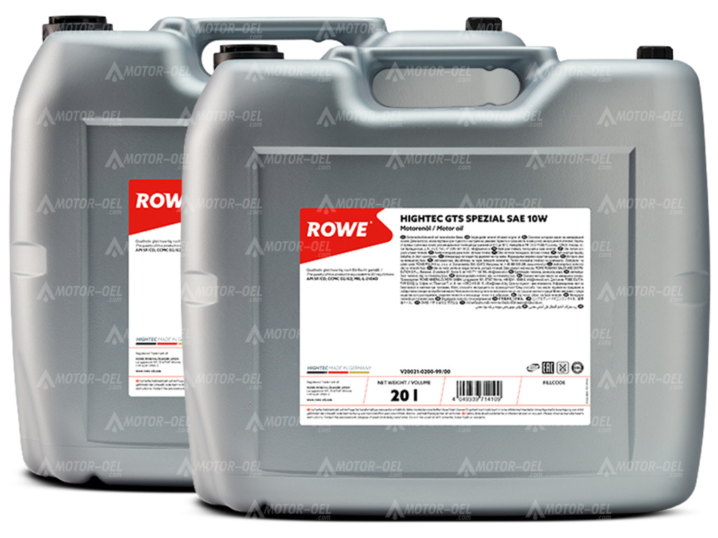 ROWE HIGHTEC GTS SPEZIAL SAE 10W, 40 Liter (2x20L), 20021