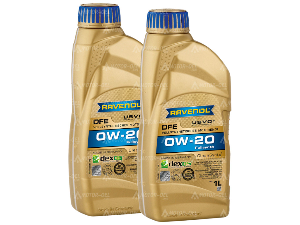 RAVENOL DFE SAE 0W-20 +USVO-Technologie 2 (2x1) Ltr. 