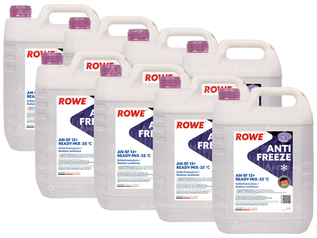 ROWE HIGHTEC ANTIFREEZE AN-SF 12+ READY-MIX -25 °C, 40 Liter (8x5L), 21048 ROWE HIGHTEC ANTIFREEZE AN-SF 12+ READY-MIX -25 °C, 40 Liter (8x5L), 21048