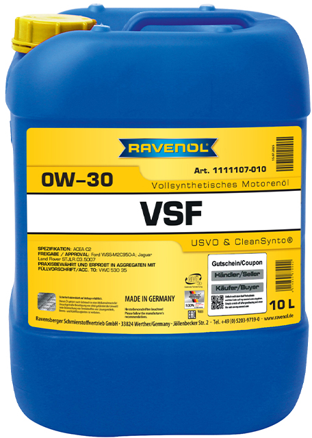 RAVENOL VSF SAE 0W-30, 80 Liter (8x10L), 1111107