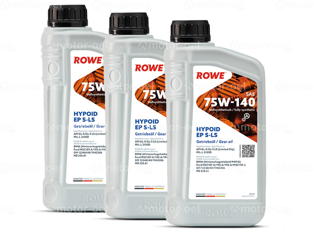 ROWE HIGHTEC HYPOID EP SAE 75W-140 S-LS, 3 Liter (3x1L), 25029