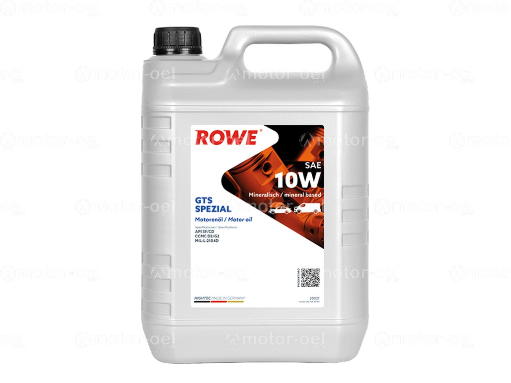 ROWE HIGHTEC GTS SPEZIAL SAE 10W, 5 Liter, 20021