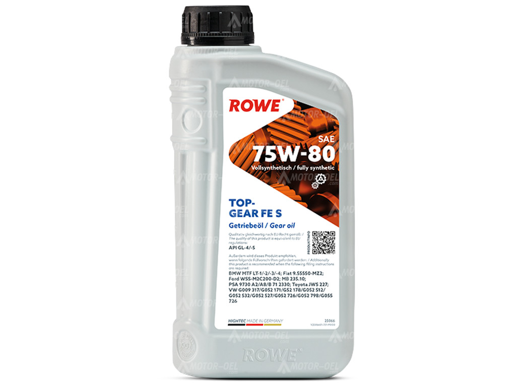 ROWE HIGHTEC TOPGEAR FE SAE 75W-80 S, 1 Liter, 25066 ROWE HIGHTEC TOPGEAR FE SAE 75W-80 S, 1 Liter, 25066