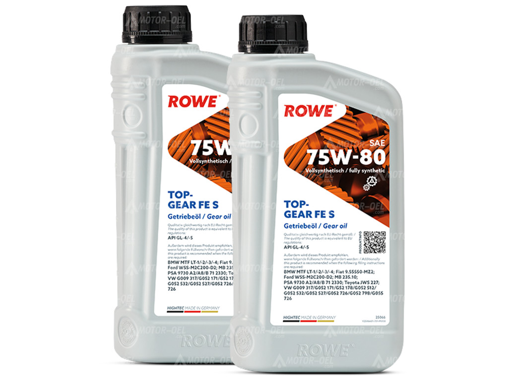 ROWE HIGHTEC TOPGEAR FE SAE 75W-80 S, 2 Liter (2x1L), 25066 ROWE HIGHTEC TOPGEAR FE SAE 75W-80 S, 2 Liter (2x1L), 25066