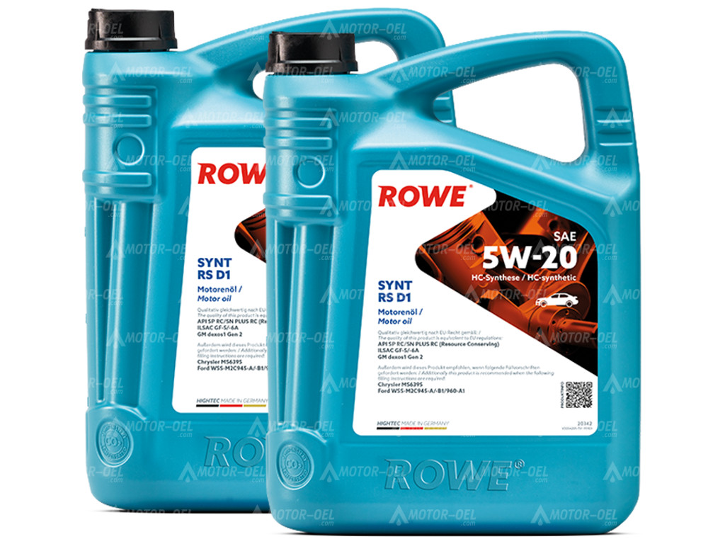 ROWE HIGHTEC SYNT RS D1 SAE 5W-20, 10 Liter (2x5L), 20342