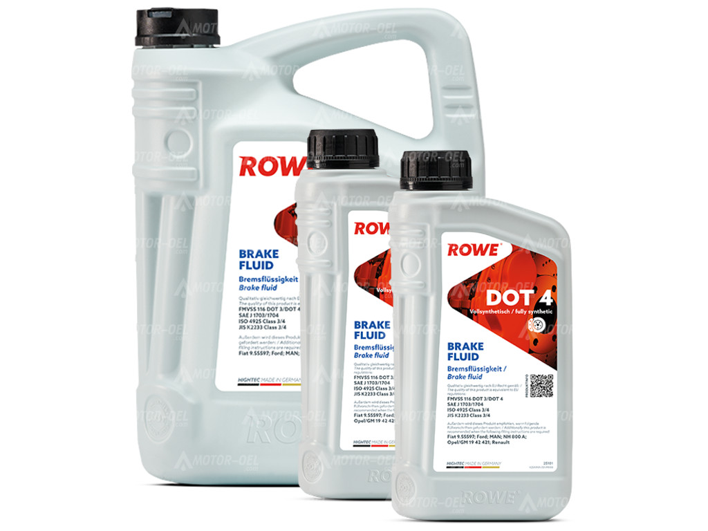 ROWE HIGHTEC BRAKE FLUID DOT 4, 7 Liter (5L+2L), 25101 ROWE HIGHTEC BRAKE FLUID DOT 4, 7 Liter (5L+2L), 25101