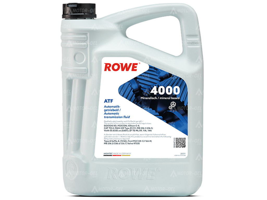 ROWE HIGHTEC ATF 4000, 5 Liter, 25011 ROWE HIGHTEC ATF 4000, 5 Liter, 25011