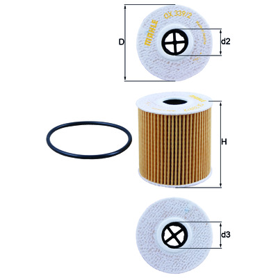 MAHLE Ölfilter OX 339/2D MAHLE Ölfilter OX 339/2D
