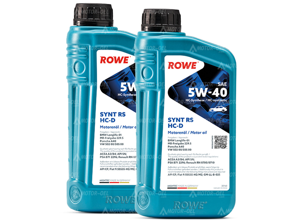 ROWE HIGHTEC SYNT RS HC-D SAE 5W-40, 2 Liter (2x1L), 20163