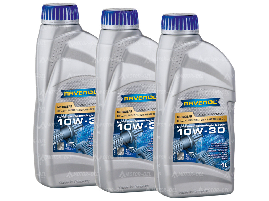 RAVENOL Motogear SAE 10W-30 GL-4 3 (3x1) Ltr.