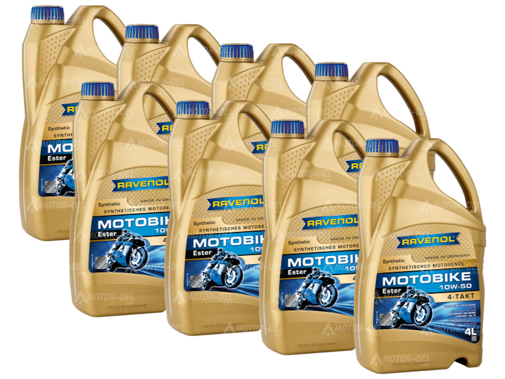 RAVENOL Motobike 4-T Ester SAE 10W-50 32 (8x4) Ltr.