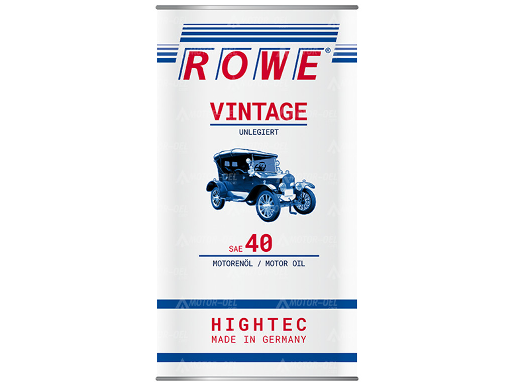 ROWE HIGHTEC VINTAGE SAE 40 UNLEGIERT, 5 Liter, 20225