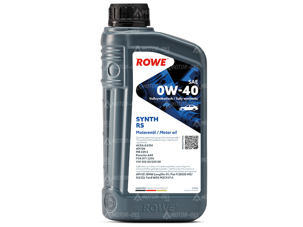 ROWE HIGHTEC SYNTH RS SAE 0W-40, 1 Liter, 20020