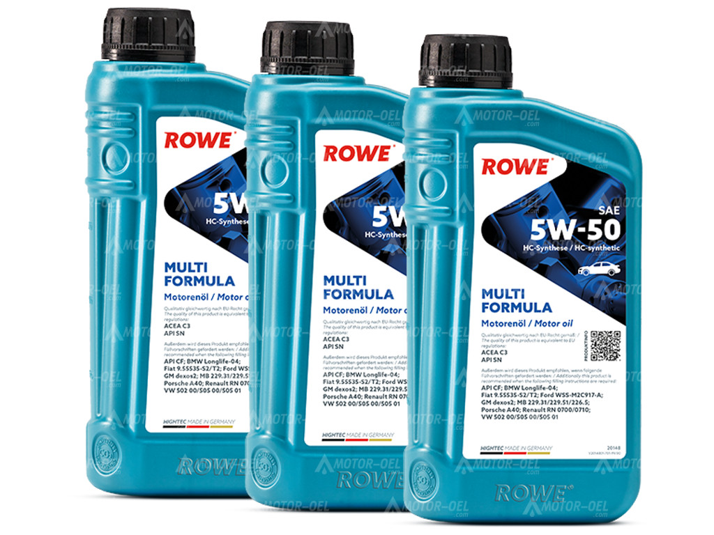 ROWE HIGHTEC MULTI FORMULA SAE 5W-50, 3 Liter (3x1L), 20148