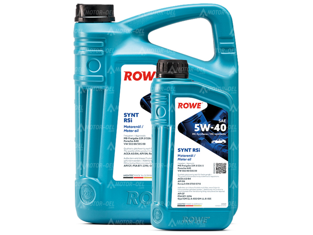 ROWE HIGHTEC SYNT RSi SAE 5W-40, 6 Liter (5L+1L), 20068