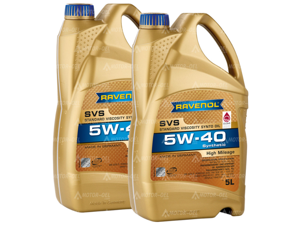 RAVENOL SVS Standard Viscosity Synto Oil SAE 5W-40 10 (2x5) Ltr.