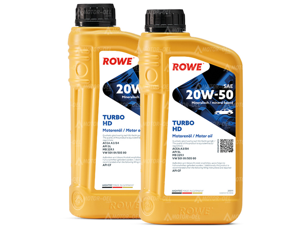 ROWE HIGHTEC TURBO HD SAE 20W-50, 2 Liter (2x1L), 20011