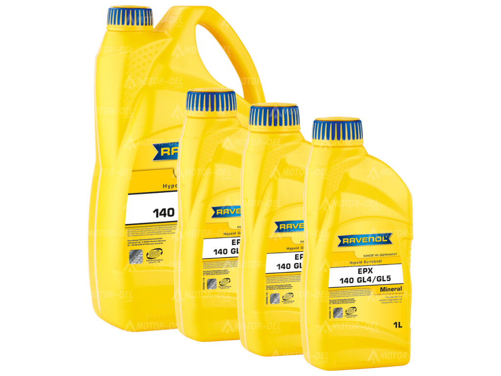 RAVENOL Getriebeoel EPX SAE 140 GL4/GL5 7 (4+3) Ltr. RAVENOL Getriebeoel EPX SAE 140 GL4/GL5 7 (4+3) Ltr.