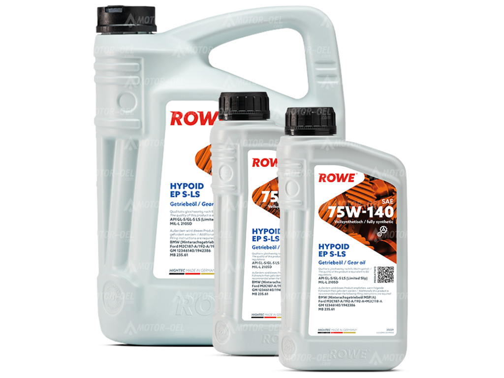 ROWE HIGHTEC HYPOID EP SAE 75W-140 S-LS, 7 Liter (5L+2L), 25029