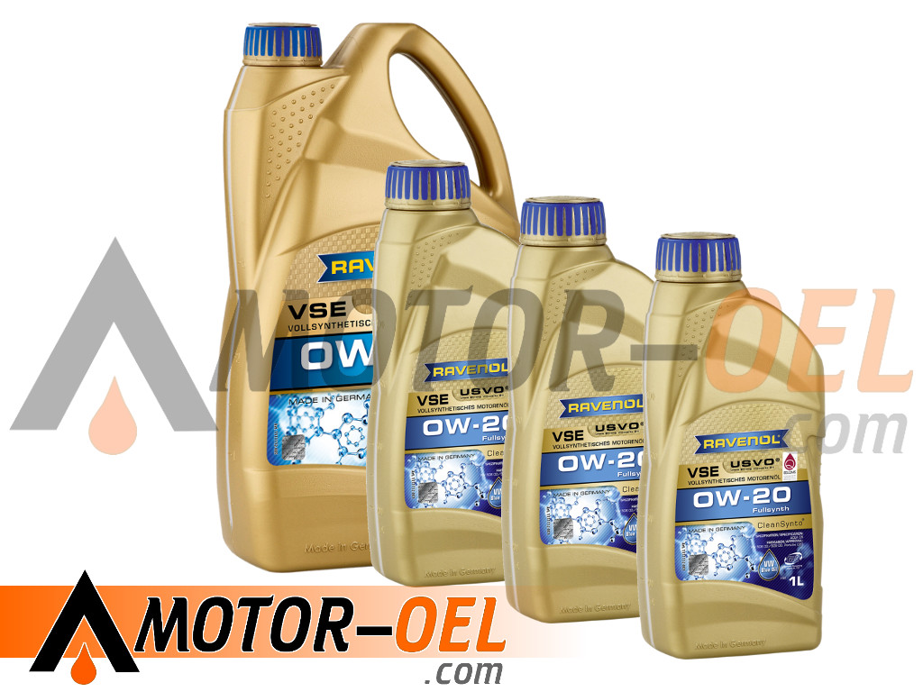 8 Liter (5L+3L) RAVENOL VSE SAE 0W-20 Motoröl, 1111112