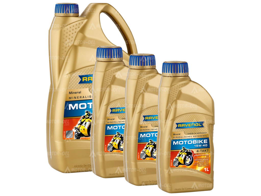 RAVENOL Motobike 4-T Mineral SAE 15W-40  7 (4+3) Ltr.