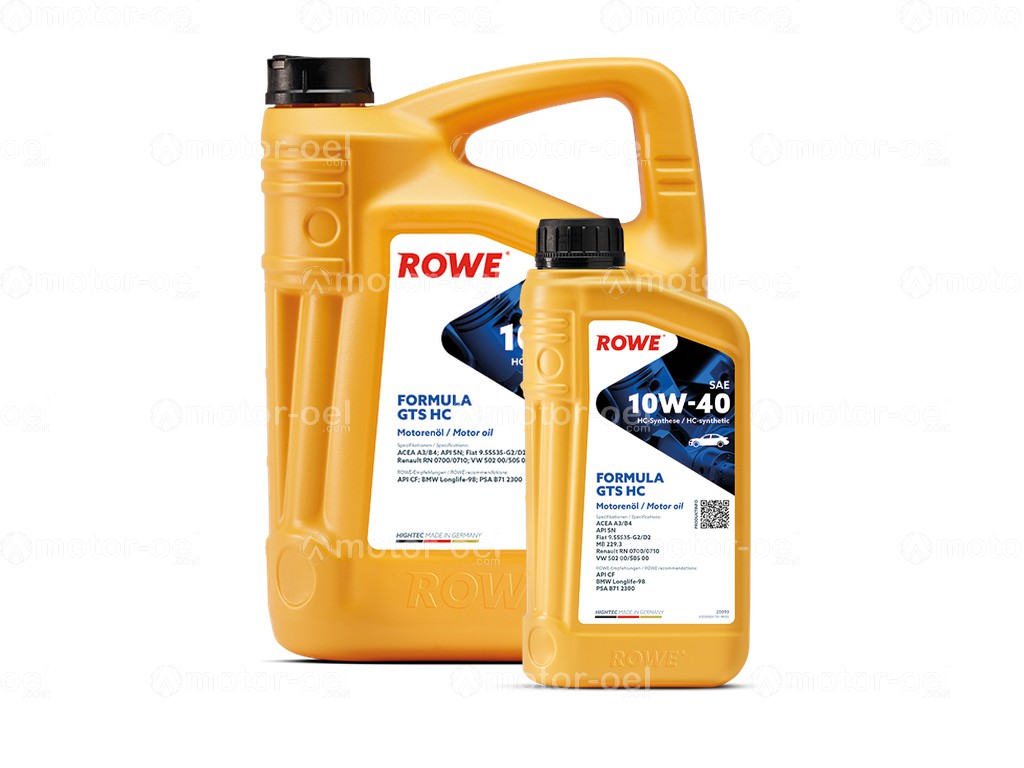 ROWE HIGHTEC FORMULA GTS SAE 10W-40 HC, 6 Liter (5L+1L), 20093