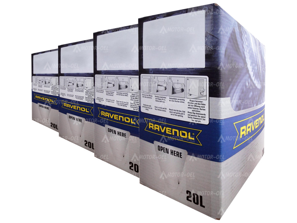RAVENOL HLS SAE 5W-30 80 Liter (4x20L) Bag in Box 1111119 RAVENOL FES SAE 0W-30, 80 Liter (4x20L) Bag in Box, 1111146