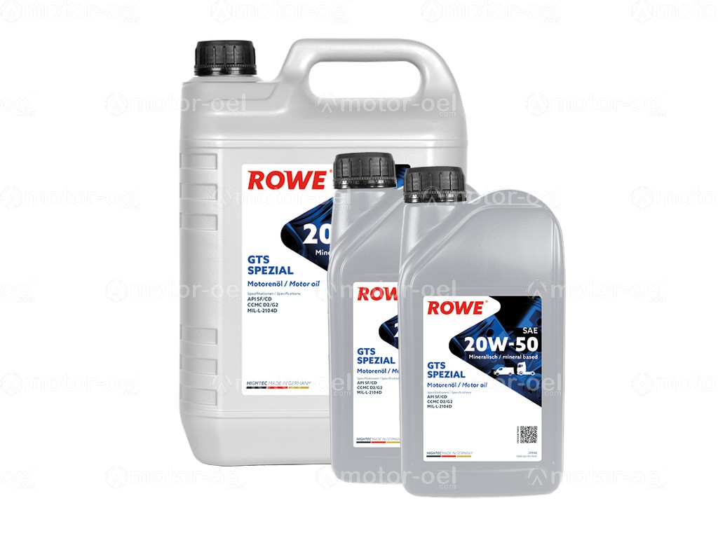 ROWE HIGHTEC GTS SPEZIAL SAE 20W-50, 7 Liter (5L+2L), 20042