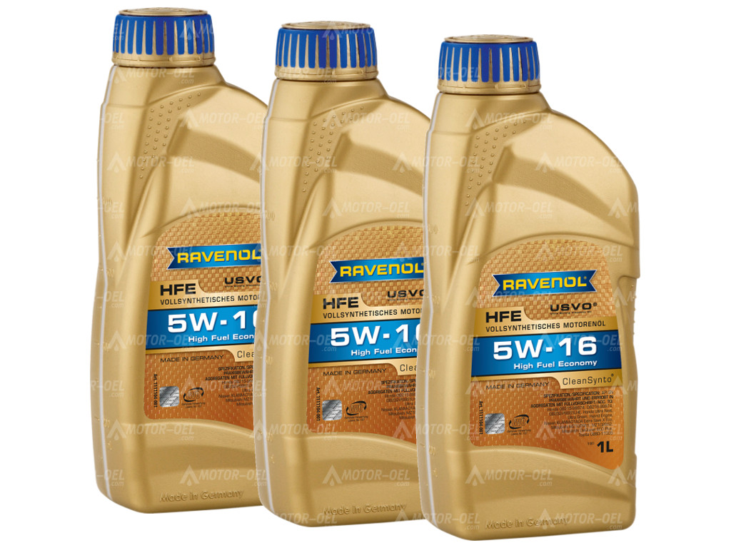 RAVENOL High Fuel Economy HFE SAE 5W-16, 3 Liter (3x1L), 1111104