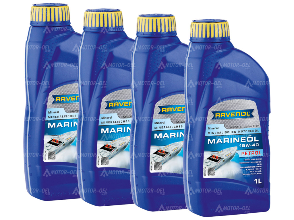 RAVENOL MARINEOIL PETROL SAE 15W-40 4 (4x1) Ltr.