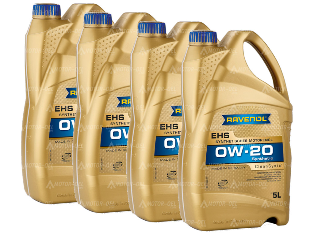 RAVENOL EHS SAE 0W-20, 20 Liter (4x5L), 1111113